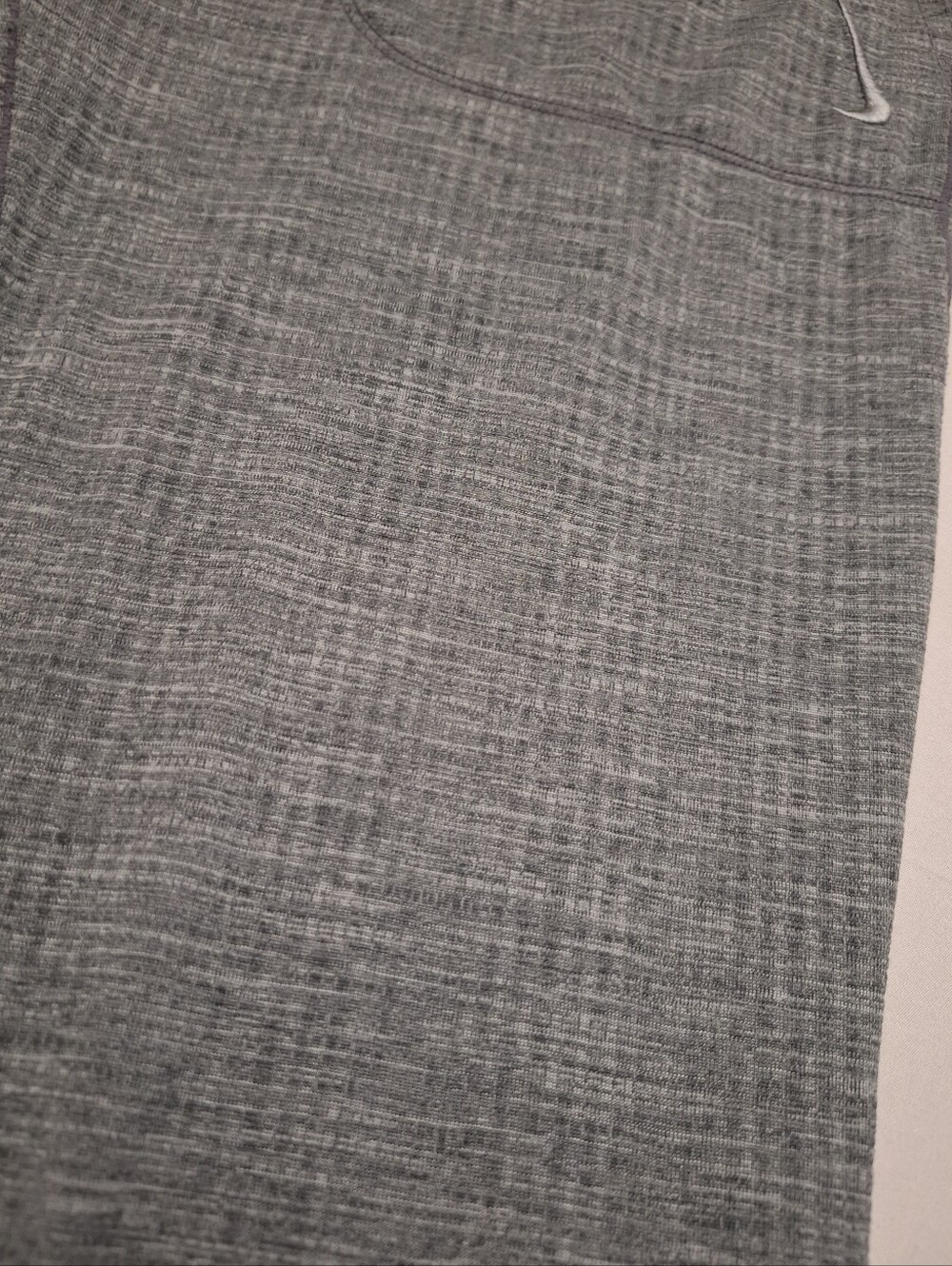 Nike Yoga Women's Textured Gray Heather Jogger Pants, Medium - Picture 3 of 10